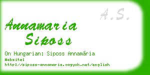 annamaria siposs business card
