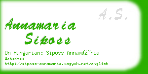 annamaria siposs business card